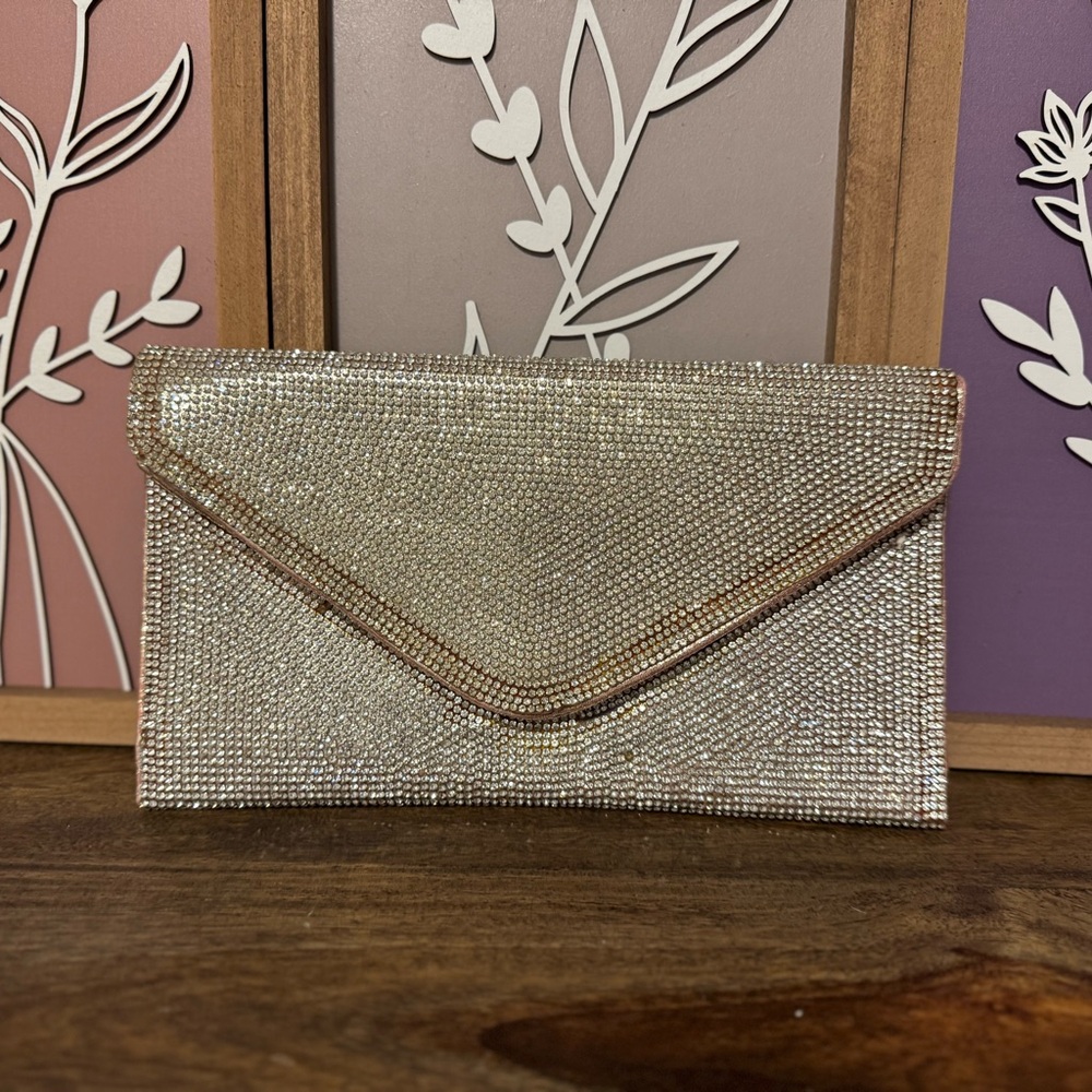 Elegant Rose Gold Clutch Bag